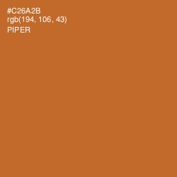 #C26A2B - Piper Color Image