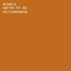 #C26B1E - Hot Cinnamon Color Image
