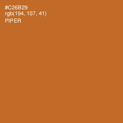 #C26B29 - Piper Color Image