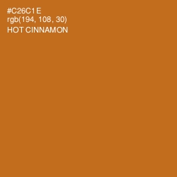 #C26C1E - Hot Cinnamon Color Image