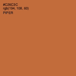 #C26C3C - Piper Color Image