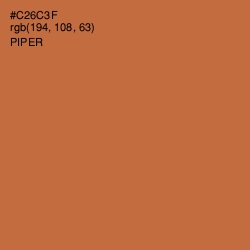 #C26C3F - Piper Color Image