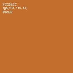 #C26E2C - Piper Color Image