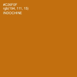 #C26F0F - Indochine Color Image