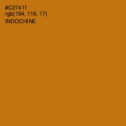 #C27411 - Indochine Color Image