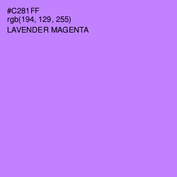 #C281FF - Lavender Magenta Color Image