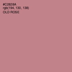 #C2828A - Old Rose Color Image