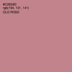 #C2838D - Old Rose Color Image
