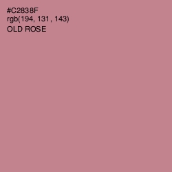 #C2838F - Old Rose Color Image