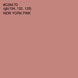 #C2847D - New York Pink Color Image