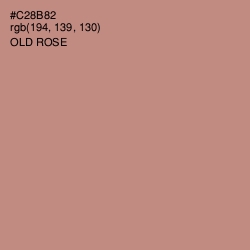 #C28B82 - Old Rose Color Image