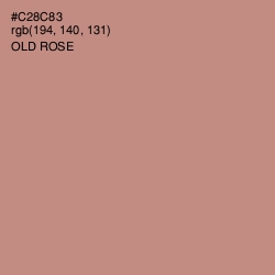 #C28C83 - Old Rose Color Image
