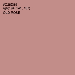 #C28D89 - Old Rose Color Image