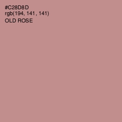 #C28D8D - Old Rose Color Image