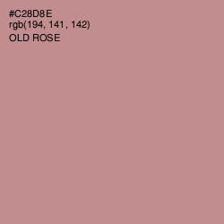 #C28D8E - Old Rose Color Image