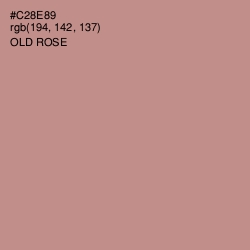 #C28E89 - Old Rose Color Image