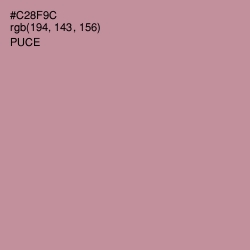 #C28F9C - Puce Color Image