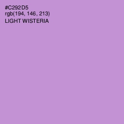 #C292D5 - Light Wisteria Color Image
