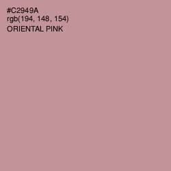 #C2949A - Oriental Pink Color Image