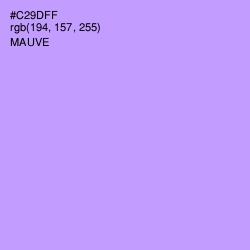 #C29DFF - Mauve Color Image