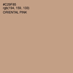 #C29F85 - Oriental Pink Color Image