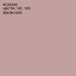 #C2A0A0 - Bison Hide Color Image