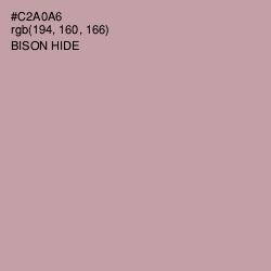 #C2A0A6 - Bison Hide Color Image