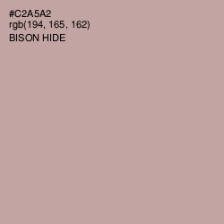 #C2A5A2 - Bison Hide Color Image