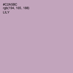 #C2A5BC - Lily Color Image