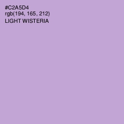 #C2A5D4 - Light Wisteria Color Image