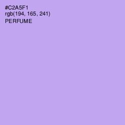 #C2A5F1 - Perfume Color Image