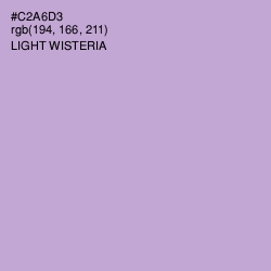 #C2A6D3 - Light Wisteria Color Image