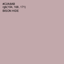 #C2A8AB - Bison Hide Color Image