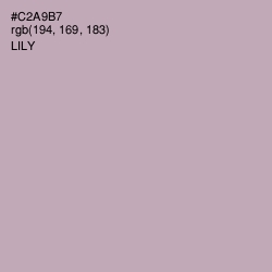 #C2A9B7 - Lily Color Image