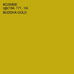 #C2AB0E - Buddha Gold Color Image