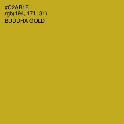 #C2AB1F - Buddha Gold Color Image