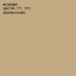 #C2AB83 - Indian Khaki Color Image