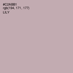 #C2ABB1 - Lily Color Image