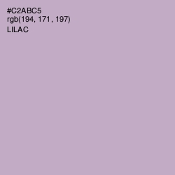 #C2ABC5 - Lilac Color Image