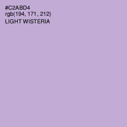 #C2ABD4 - Light Wisteria Color Image