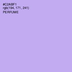 #C2ABF1 - Perfume Color Image