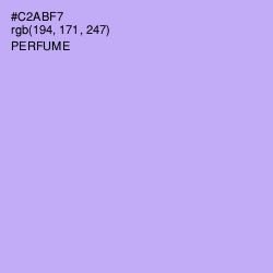 #C2ABF7 - Perfume Color Image