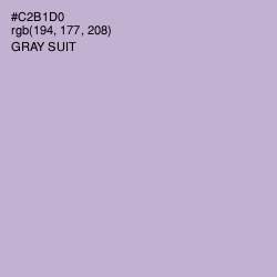 #C2B1D0 - Gray Suit Color Image