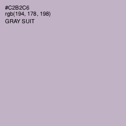 #C2B2C6 - Gray Suit Color Image