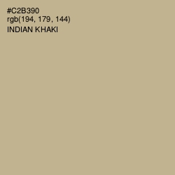 #C2B390 - Indian Khaki Color Image