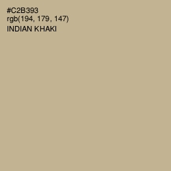 #C2B393 - Indian Khaki Color Image
