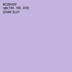 #C2B4DF - Gray Suit Color Image