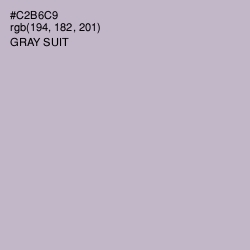 #C2B6C9 - Gray Suit Color Image