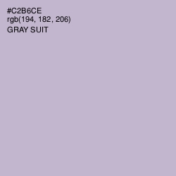 #C2B6CE - Gray Suit Color Image