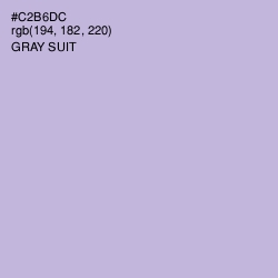 #C2B6DC - Gray Suit Color Image